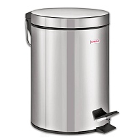Ведро-контейнер для мусора (урна) с педалью LAIMA Classic, 12 л, зеркальное, нержавеющая сталь, со съемным внутренним ведром в Шымкенте