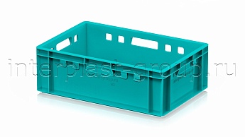Ящик для мяса и колбасных изделий Е-2 бирюзовый в Шымкенте Ящик для мяса и колбасных изделий Е-2 бирюзовый в Шымкенте