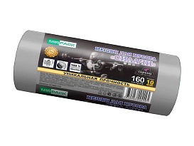 Мешки для мусора 160 л, ароматизированные, серые, в рулоне 10 шт., ПВД, 40 мкм, 1300х930 мм, СИЛАЧИ, sil16081101 в Шымкенте