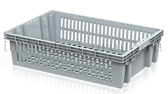 Ящик для овощей, фруктов и хлеба Евролоток серый в Шымкенте