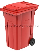 Мусорный контейнер 360 л красный 360 красный в Шымкенте