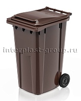 Контейнер для мусора 240 л коричневый облегченный 240 зеленый в Шымкенте