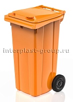 Мусорный контейнер 120 л оранжевый 120 оранжевый в Шымкенте
