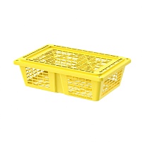 Ящик продуктовый универсальный желтый в Шымкенте