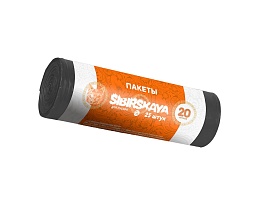 Мешки для мусора 20 л, черные, в рулоне 25 шт., ПНД, 6 мкм, 420х450 мм, SIBIRSKAYA, 101-001 S в Шымкенте Мешки для мусора 20 л, черные, в рулоне 25 шт., ПНД, 6 мкм, 420х450 мм, SIBIRSKAYA, 101-001 S в Шымкенте