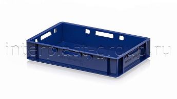 Ящик для мяса и колбасных изделий Е-1 темно-синий в Шымкенте Ящик для мяса и колбасных изделий Е-1 темно-синий в Шымкенте