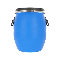 Бочка пластиковая 48 л с хомутом в Шымкенте Бочка пластиковая 48 л с хомутом в Шымкенте