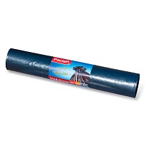 Мешки для мусора 240 л, черные, в рулоне 20 шт., ПВД 35 мкм, 1400х900 мм, PACLAN Big&Strong, 600823 в Шымкенте