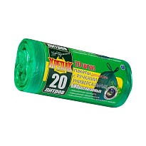 Мешки для мусора 20 л, биоразлагаемые, с ручками, черные, в рулоне 30 шт., ПНД, 10 мкм, 550х440 мм, Крепак, 4607075710047 в Шымкенте Мешки для мусора 20 л, биоразлагаемые, с ручками, черные, в рулоне 30 шт., ПНД, 10 мкм, 550х440 мм, Крепак, 4607075710047 в Шымкенте