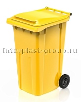 Контейнер для мусора 240 л желтый облегченный 240 желтый в Шымкенте Контейнер для мусора 240 л желтый облегченный 240 желтый в Шымкенте
