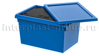 Изотермический контейнер KV 6432 в сборе с крышкой голубой в Шымкенте Изотермический контейнер KV 6432 в сборе с крышкой голубой в Шымкенте