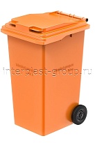 Мусорный контейнер 240 л оранжевый 240 оранжевый в Шымкенте