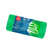 Мешки для мусора 20 л, биоразлагаемые, зеленые, в рулоне 30 шт., ПНД, 8 мкм, 500х400 мм, БИО, МБ2097 (МНБ 20-30ж) в Шымкенте Мешки для мусора 20 л, биоразлагаемые, зеленые, в рулоне 30 шт., ПНД, 8 мкм, 500х400 мм, БИО, МБ2097 (МНБ 20-30ж) в Шымкенте