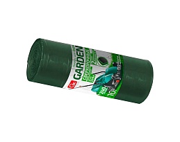 Мешки для мусора 240 л, двухслойные, зеленый, в рулоне 10 шт., ПВД 35 мкм, 1400х1100 мм, GRIFON PROFF GARDEN, 101-520 в Шымкенте