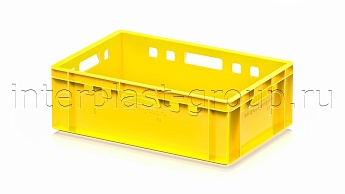 Ящик для мяса и колбасных изделий Е-2 желтый в Шымкенте Ящик для мяса и колбасных изделий Е-2 желтый в Шымкенте