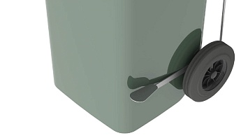 Педаль для мусорного контейнера 120 л. серый в Шымкенте Педаль для мусорного контейнера 120 л. серый в Шымкенте