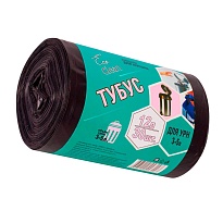 Мешки для мусора 12 л, черные, в рулоне 30 шт., ПНД, 6 мкм, 550х320 мм, Концепция Быта Tubus, 604936 в Шымкенте Мешки для мусора 12 л, черные, в рулоне 30 шт., ПНД, 6 мкм, 550х320 мм, Концепция Быта Tubus, 604936 в Шымкенте