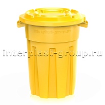 Мусорный бак универсальный 80 л желтый 80 желтый в Шымкенте Мусорный бак универсальный 80 л желтый 80 желтый в Шымкенте