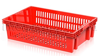 Ящик для овощей, фруктов и хлеба Евролоток морковный в Шымкенте